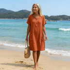 Hinoka | Vestido maxi con cremallera frontal