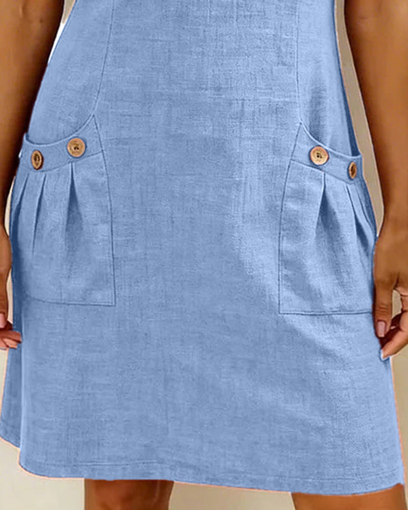 Akemi | Vestido de algodón con cremallera