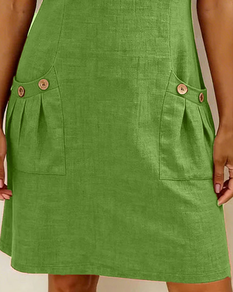 Akemi | Vestido de algodón con cremallera